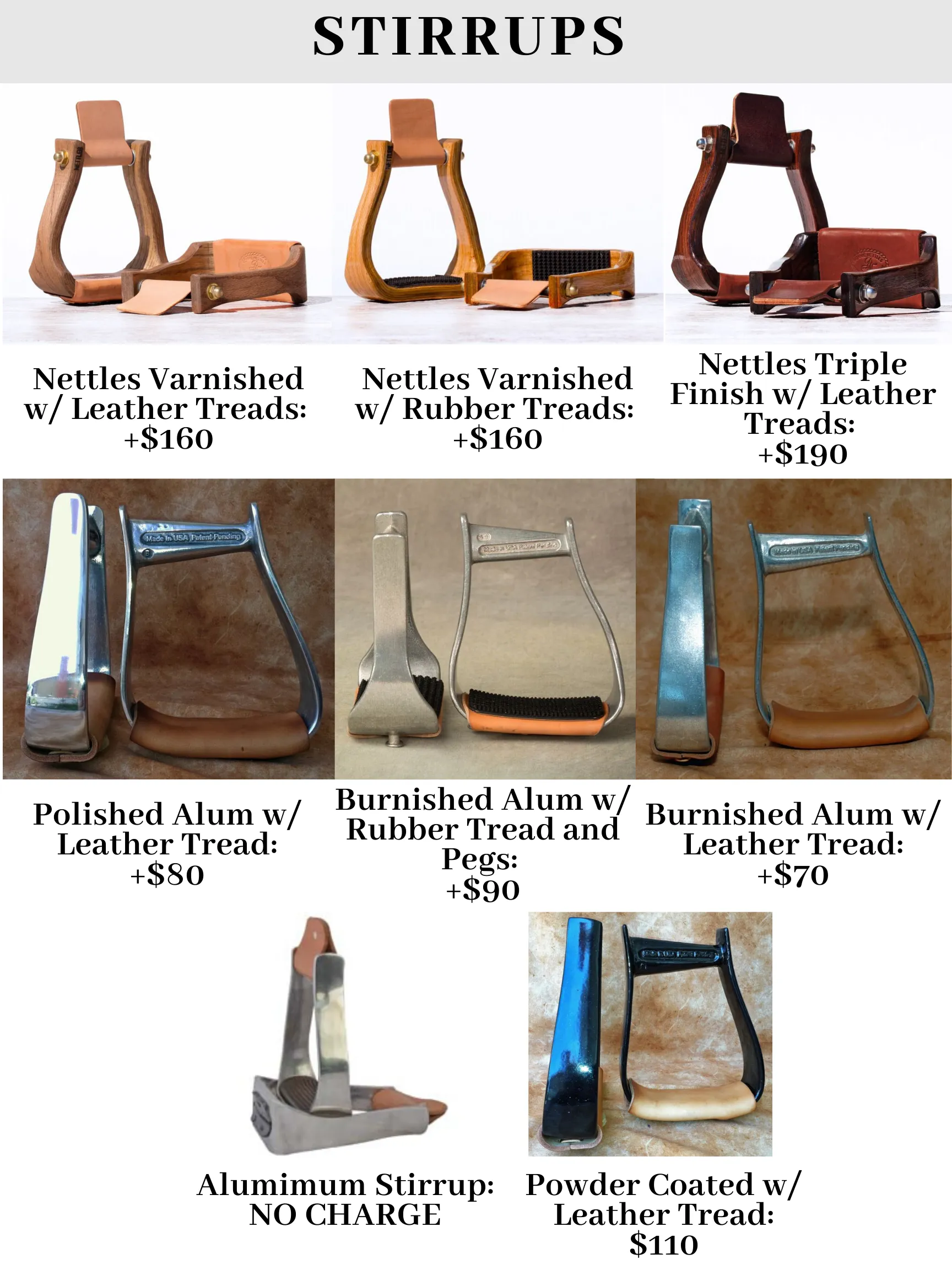 Saddle 19 (Base price   $1610)