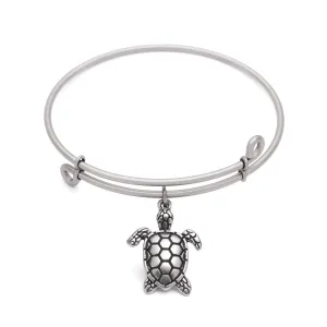 Sea Turtle, Bangle Antique Silver Color Finish