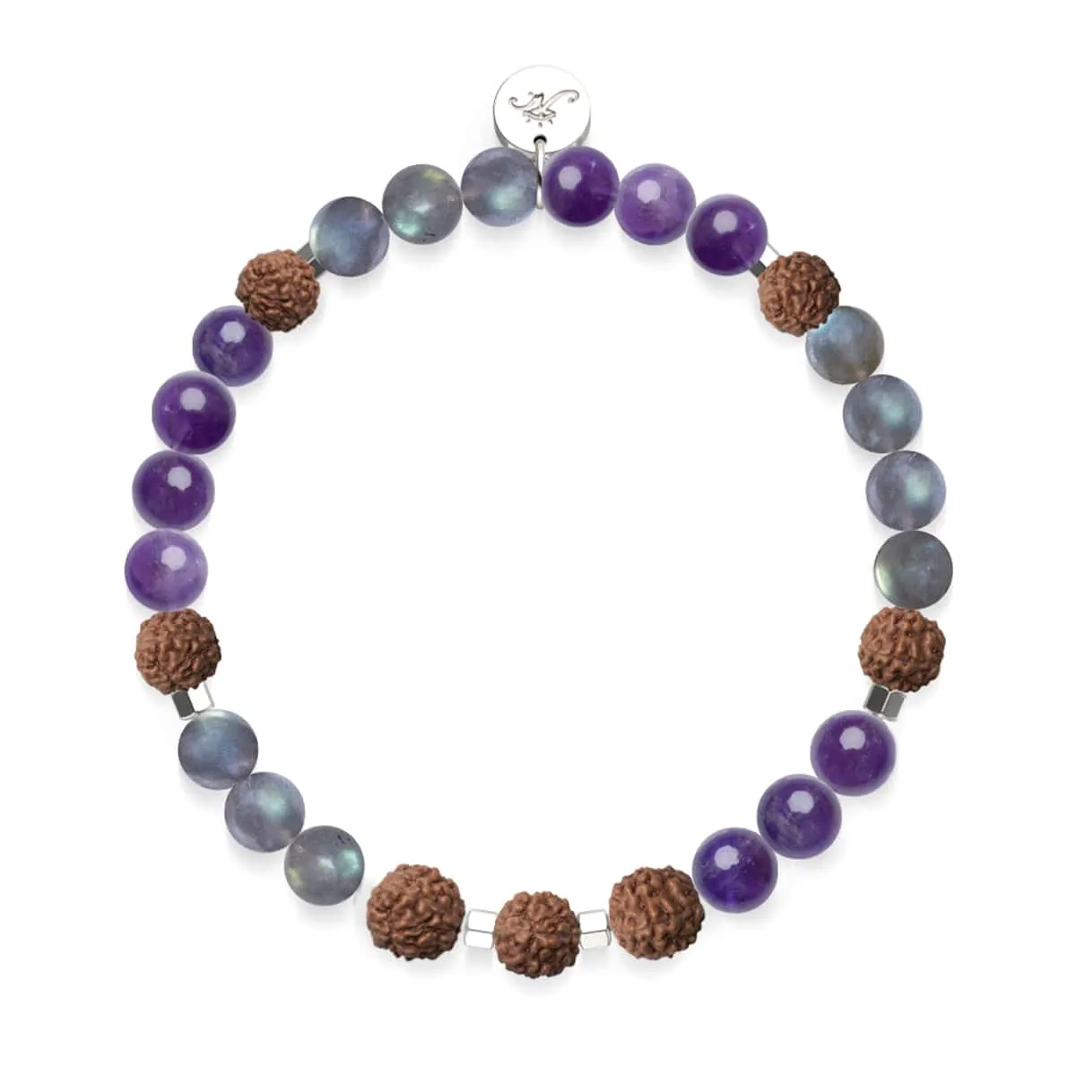 Shaolin Monk | Gemstone Rudraksha |  Mala Bracelet