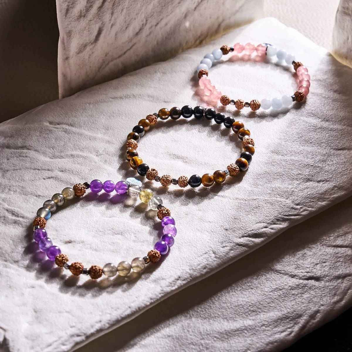 Shaolin Monk | Gemstone Rudraksha |  Mala Bracelet
