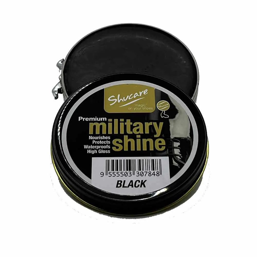 Shucare Military Shine Premium Black High Gloss Polish 50ml