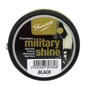 Shucare Military Shine Premium Black High Gloss Polish 50ml