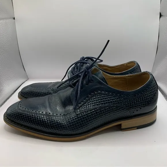 Stacy Adams Platon Men's Oxford size 7.5M basket weave print