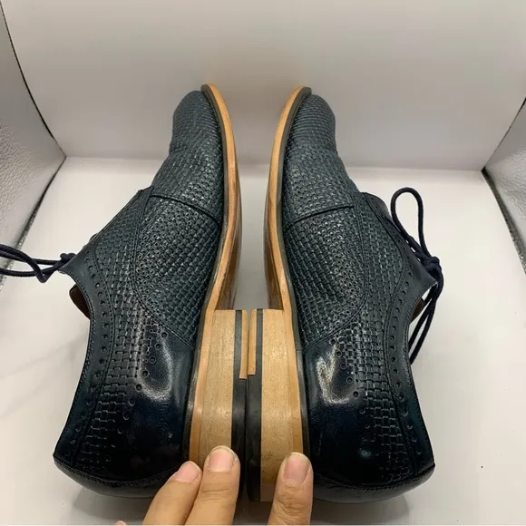 Stacy Adams Platon Men's Oxford size 7.5M basket weave print