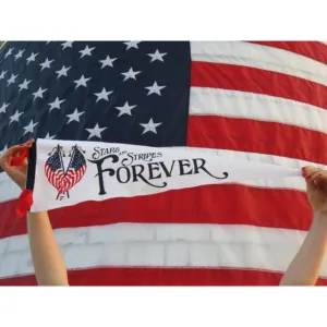 Stars & Stripes Forever Felt Pennant