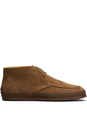 Suede leather ankle boots