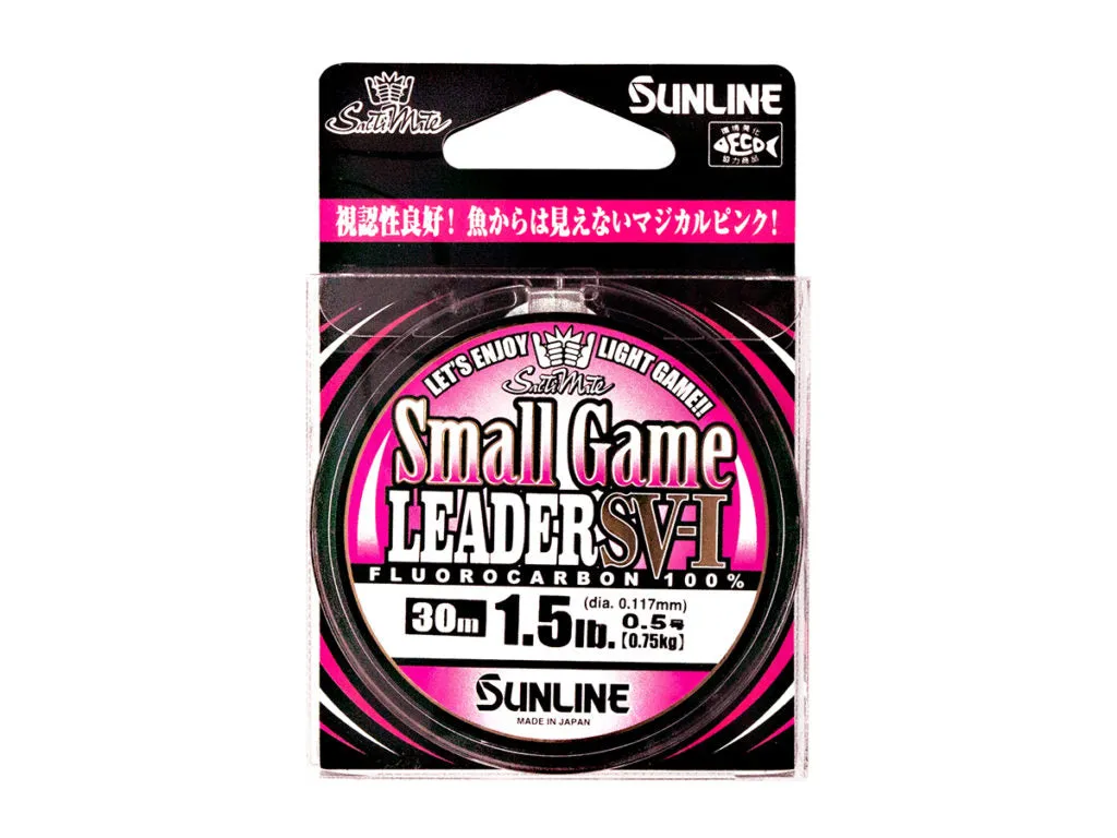 SUNLINE Salty Mate Small Game Fishing Line Leader FC SV-I - Pink