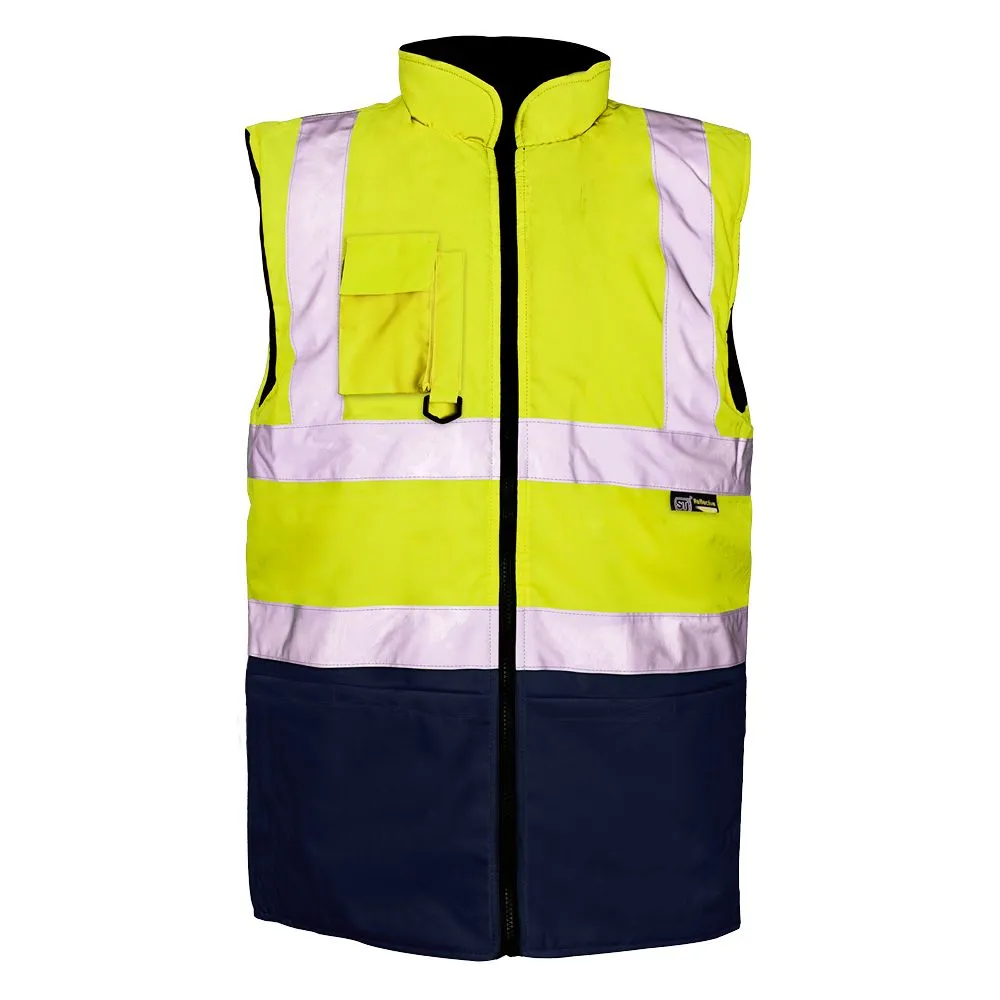 Supertouch Two Tone Bodywarmer Yellow/Navy