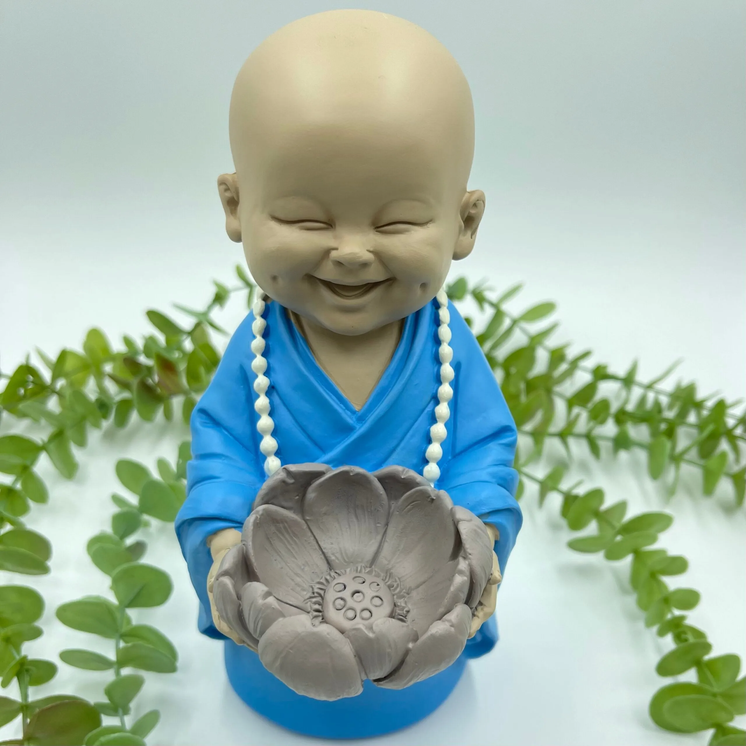 Tealight Holder Monk Statue