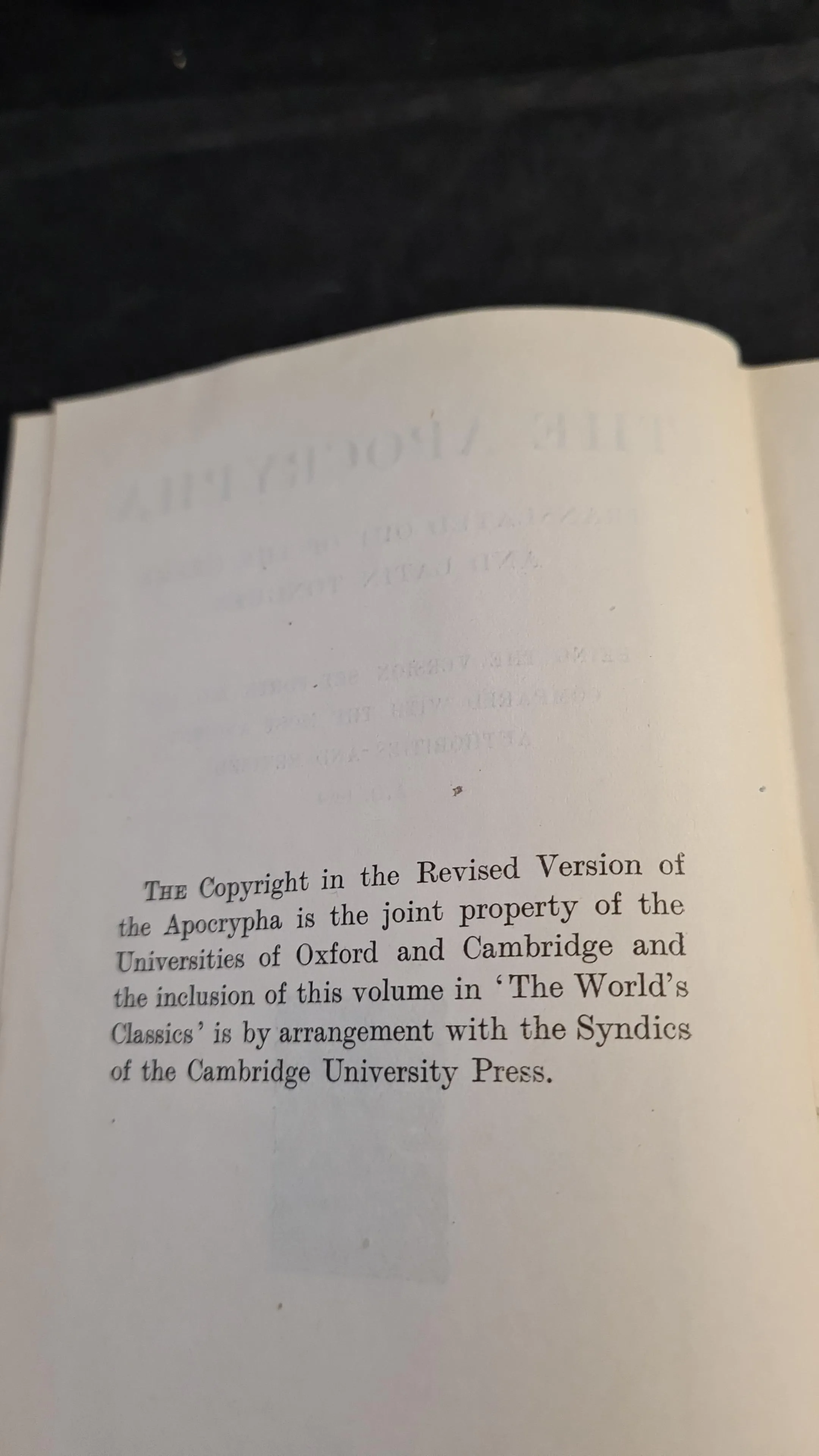 The Apocrypha, Oxford University Press