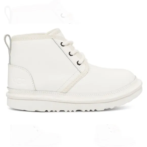 Ugg Neumel ll Kids &amp; Women Boots White Sherpa Sheepskin Lined Lace Up Tie Shoes