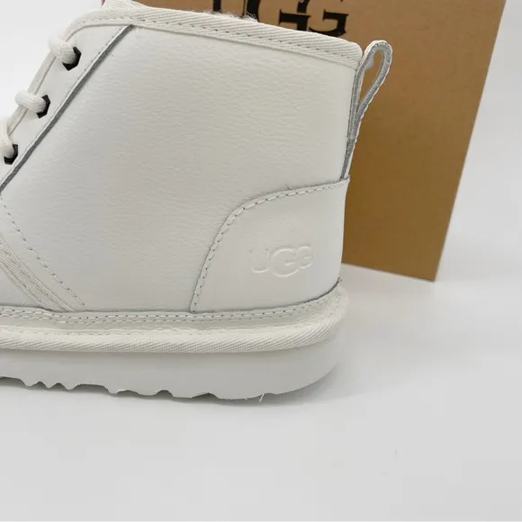 Ugg Neumel ll Kids &amp; Women Boots White Sherpa Sheepskin Lined Lace Up Tie Shoes