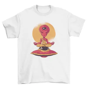Unisex Alien Third Eye Meditation T-shirt- 5 Colors