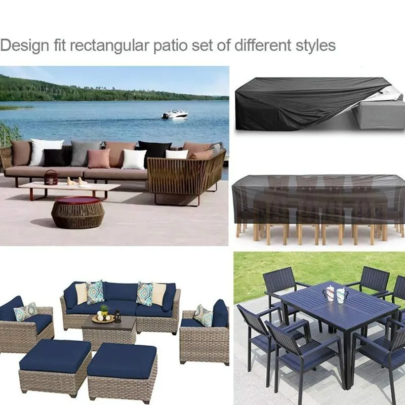Waterproof Outdoor Furniture Cover For Garden Table And Chairs - 230X165X80Cm
