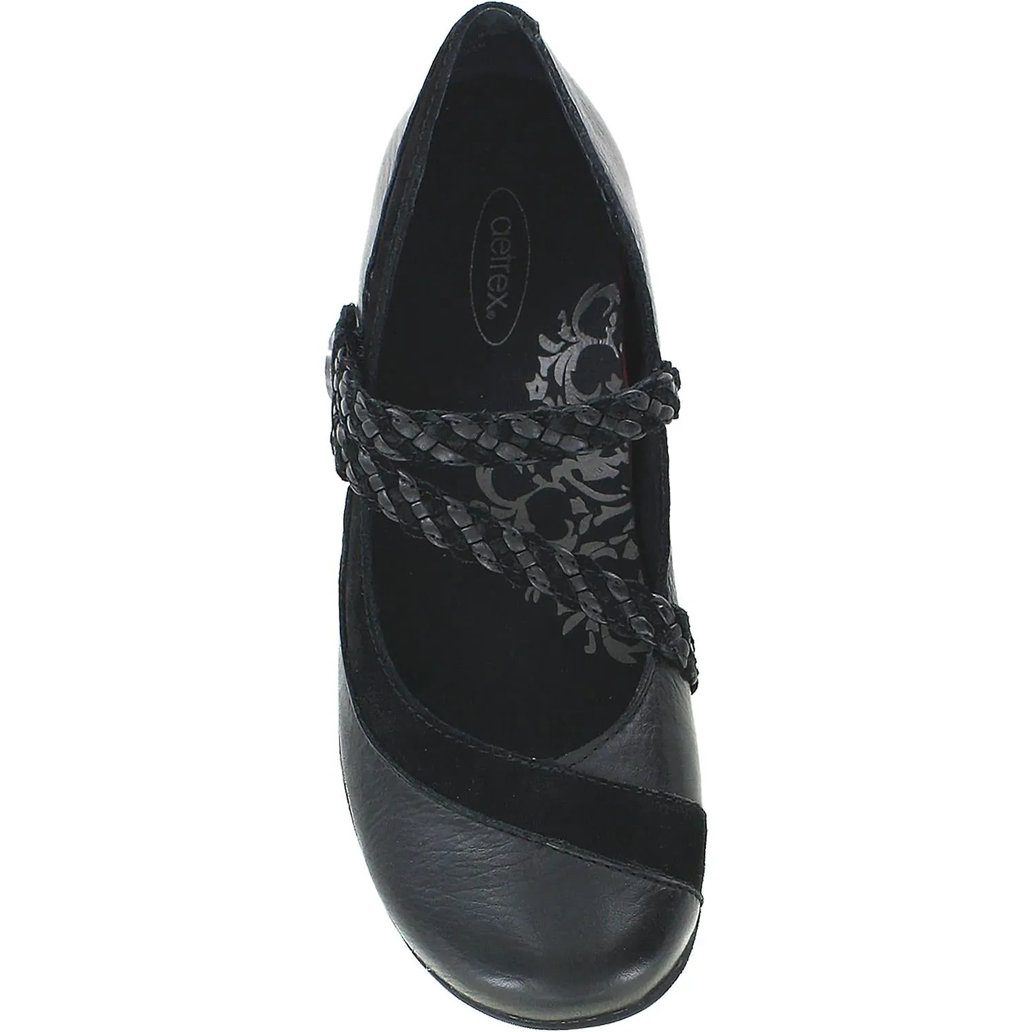 Women's Aetrex Ada Black Leather