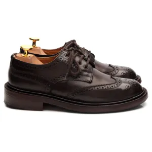 Women's 'Anne' Dark Brown Leather Derby Brogues UK 4