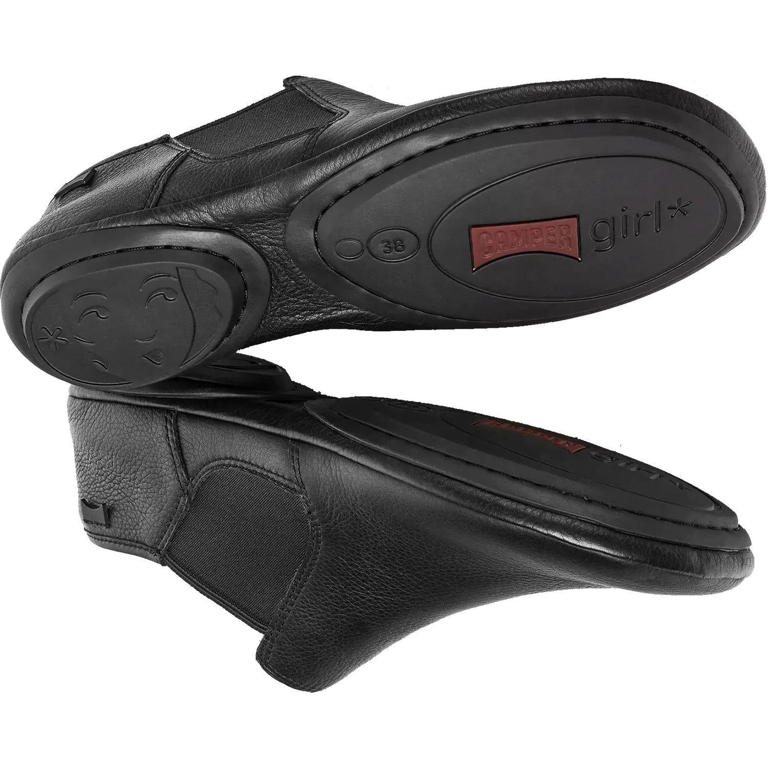 Women's Camper Right Nina Black Leather