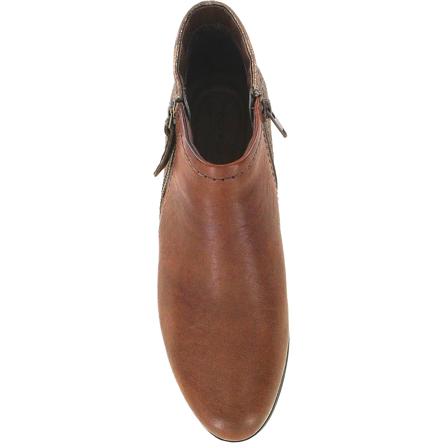 Women's Rockport Cobb Hill Oliana Ankle Bootie Brown Leather