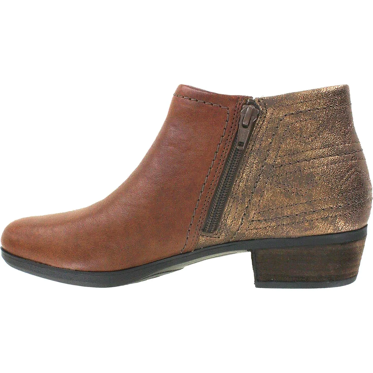 Women's Rockport Cobb Hill Oliana Ankle Bootie Brown Leather